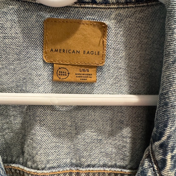 American Eagle Outfitters Light Blue Denim Jacket - Picture 6 of 8